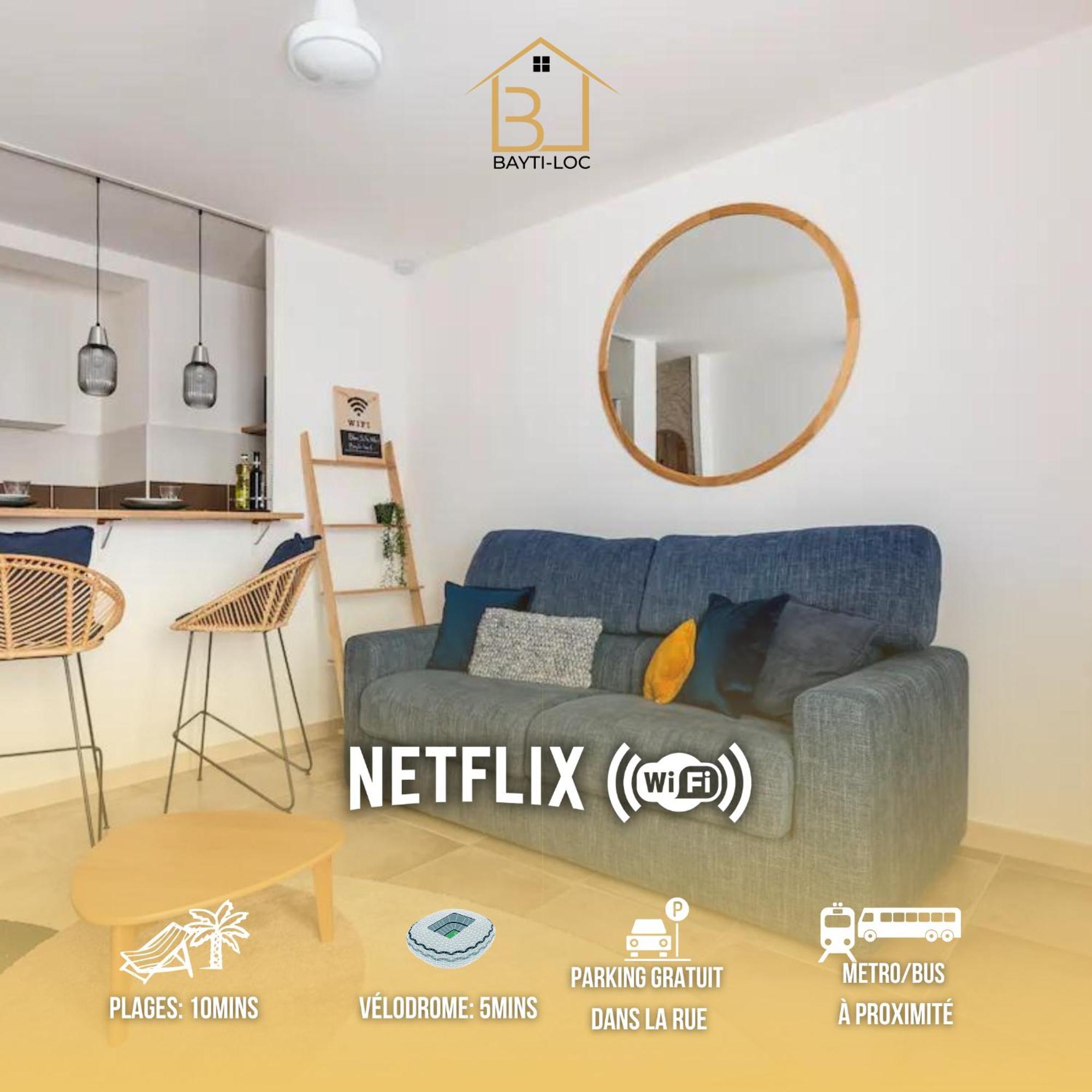 L'Escupade Bayti-Loc Timone Proche Velodrome Et Plages Apartment Марсилия Екстериор снимка